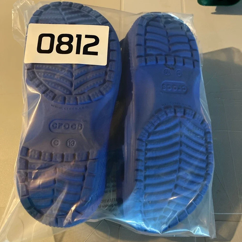 Crocs Classic Clog Kids Size 13 Blue Slip On Water Friendly Comfort Play Outdoor